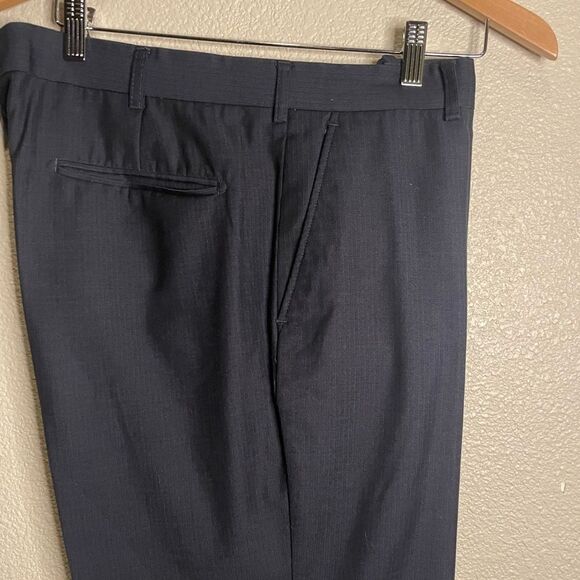 Van Heusen Studio Men Grey/Blue Light Stripped Slacks Size 36x30 - Picture 10 of 12